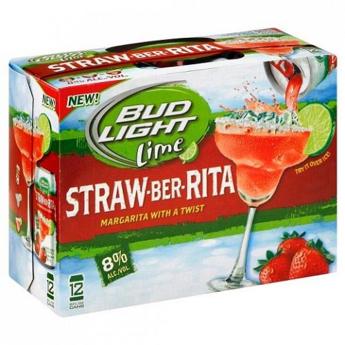 Bud Light Straw Ber Rita 8oz CANS 12PACK