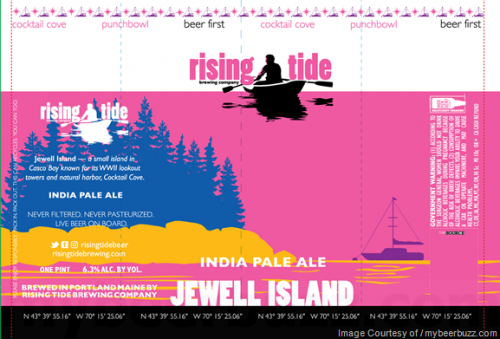 Rising Tide Jewell Island IPA 16oz