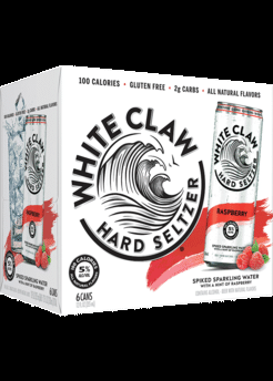 White Claw Raspberry Seltzer CANS 6PACK