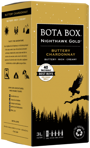 Bota Box Nighthawk Gold Chardonnay 3L