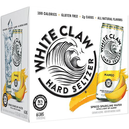 White Claw Mango Seltzer CANS 6PACK