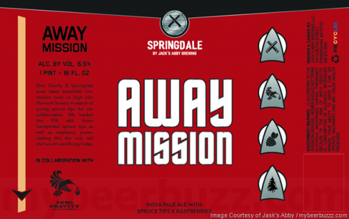 Springdale Away Mission IPA 16oz