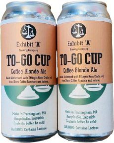 Exhibit A To Go Cup Coffee Blonde  Ale 1