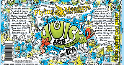 Flying Monkeys Juicy A$$ IPA 16oz