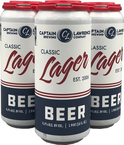 Captain Lawrence Classic Lager 16oz