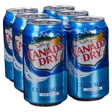 Canada Dry Club Soda 7.5oz 6pk
