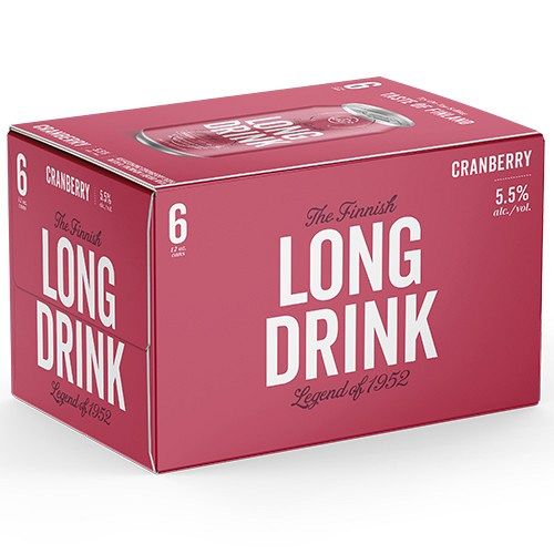 Long Drink Cranberry 6PK