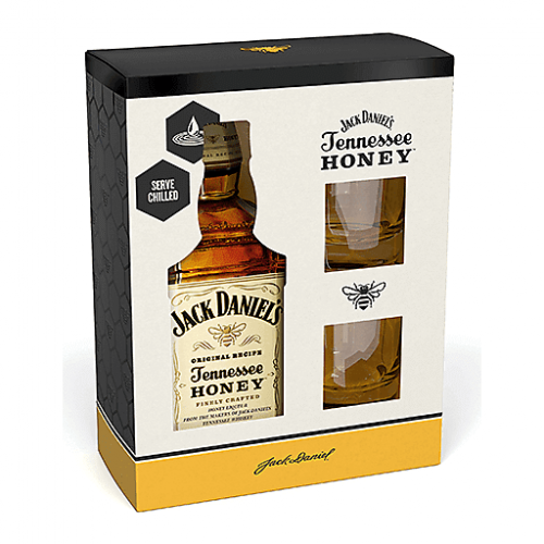 Jack Daniels Honey Gift Set 750ml