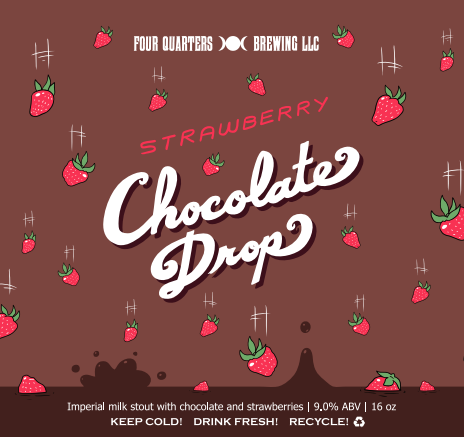 Four Quarters Strawberry Chocolate Drop