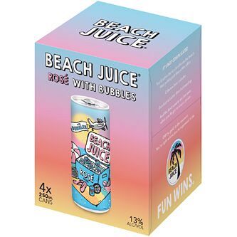 Beach Juice Rose W/Bubbles 4PK
