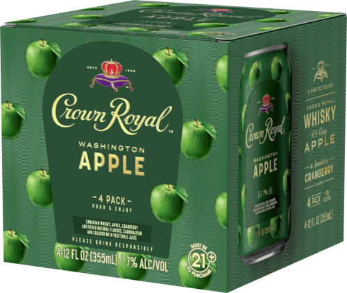 Crown Royal Whisky with Apple 4PACK