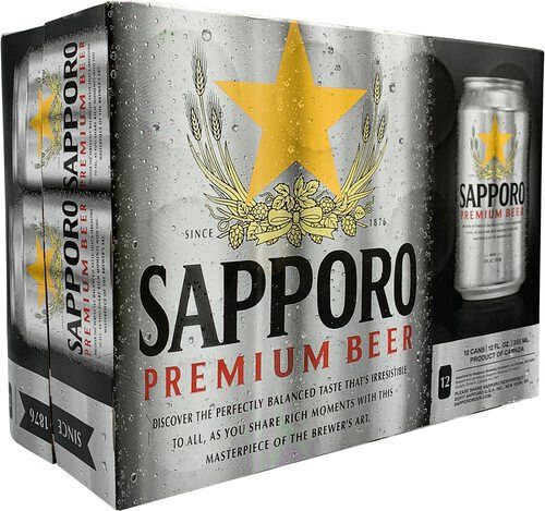 Sapporo Cans 12PACK
