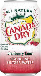 Canada Dry Cranberry Lime Seltzer 12oz