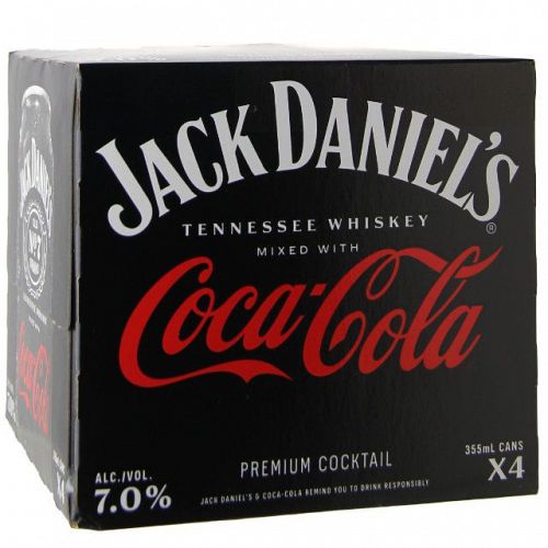 Jack Daniels Coca Cola 4PK