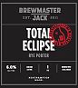 Brewmaster Jack Total Eclipse Rye Porter
